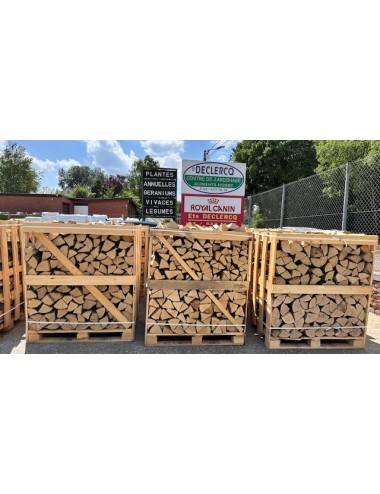 Box de 1 m3 de Bois de Chauffage rangé  en bûche de 30 cm équivalent à 1,5 Stère