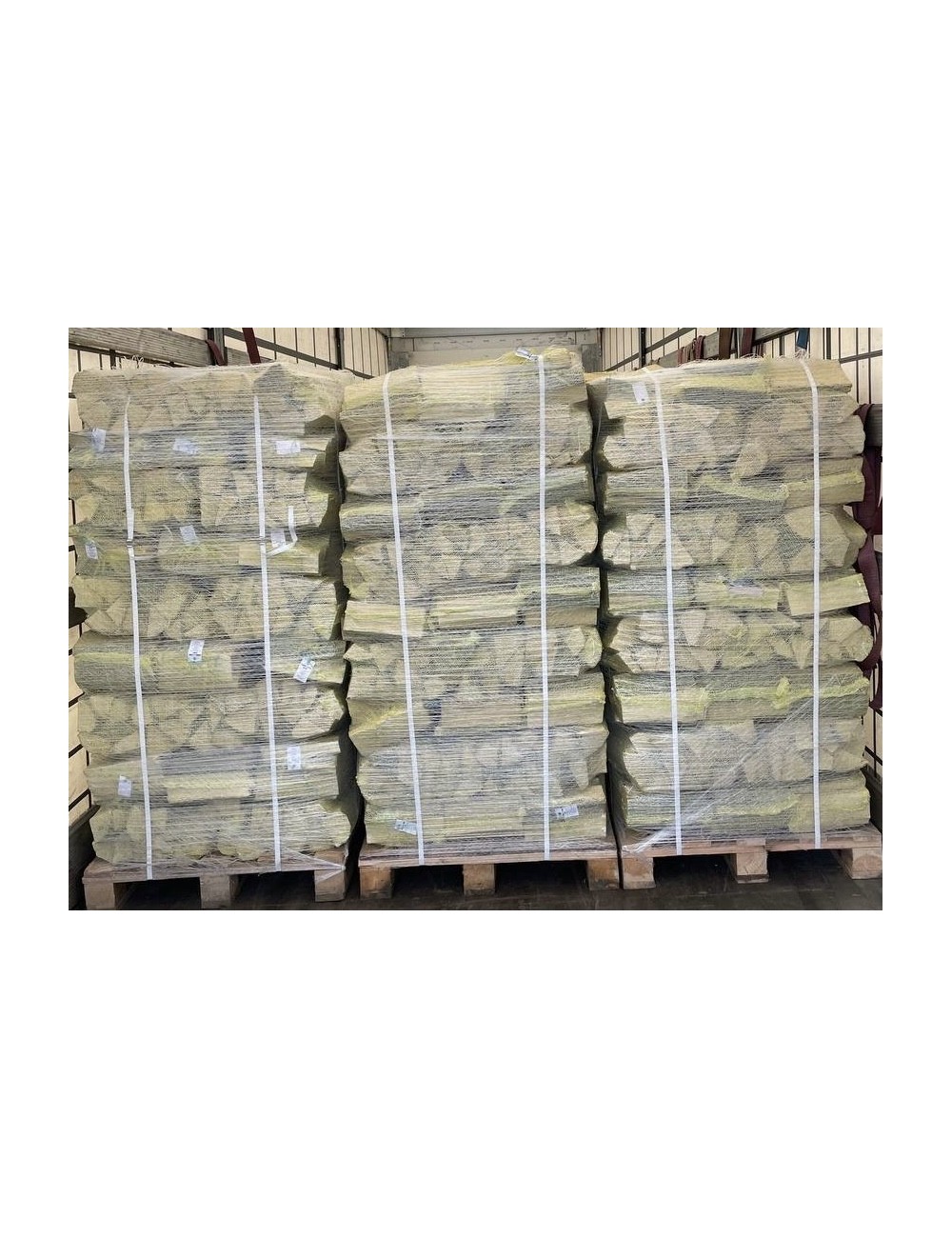 Palette de filets de bûches de bois de chauffage 27cm - 72 filets de 12 dm3