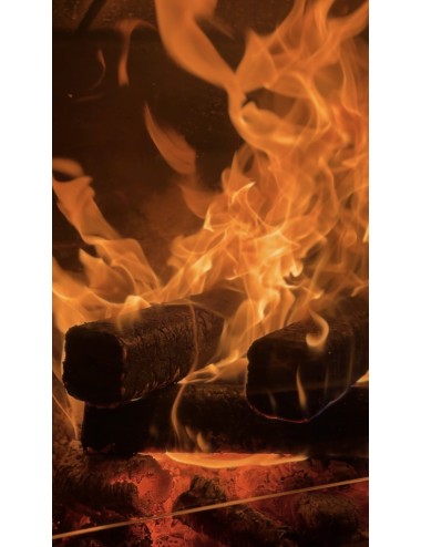 Pack de 12 bûches de bois compressées extrudées de type PINI & KAY +/- 10 kg en DRIVE IN uniquement