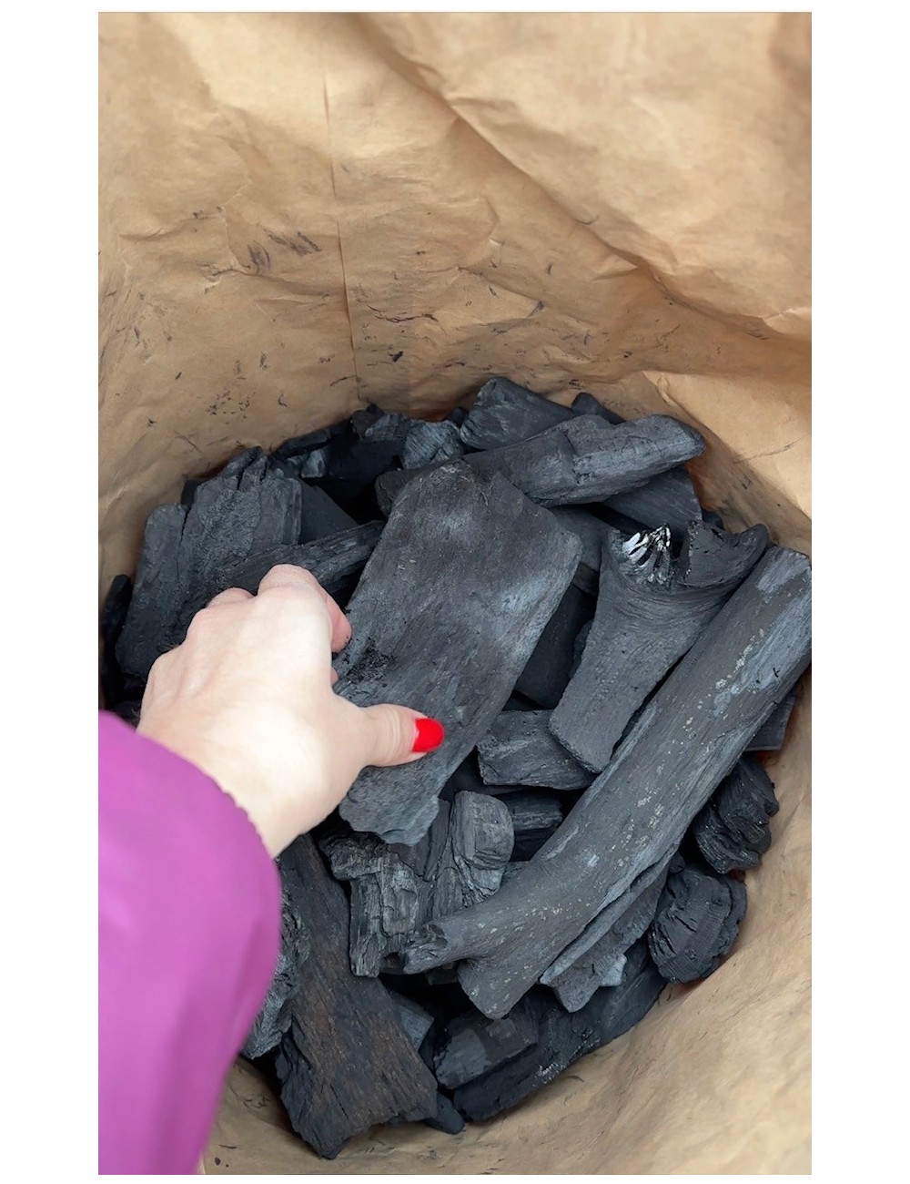 (8,5€/sac) Charbon de Bois  qualité restaurant certifié  FSC - palette EUR  (48 sacs de 7kg)