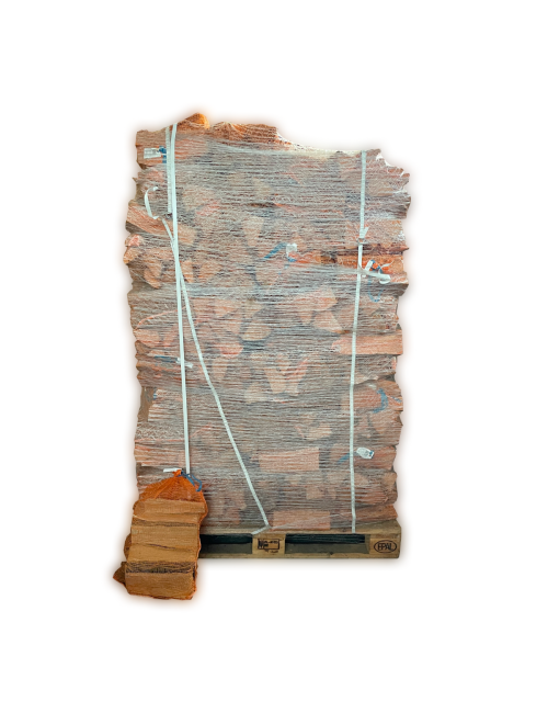 Palette de filets de bûches de bois de chauffage 27cm - 72 filets de 12 dm3